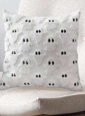 Halloween Cute Ghost Couch Cushion Pillow Cover Ghost Throw