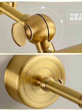 全铜照款充画灯油画打画灯书墙柜书架线补光复古电免布86358装饰