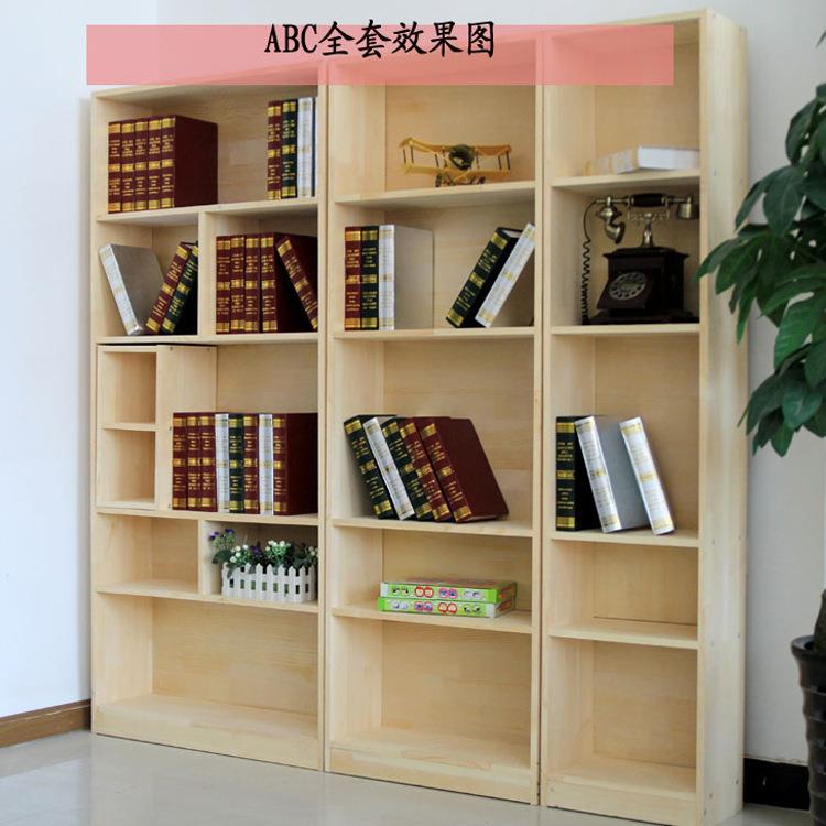 供应古典实木收纳书柜厂家直销隔断组合办公家用实木书柜