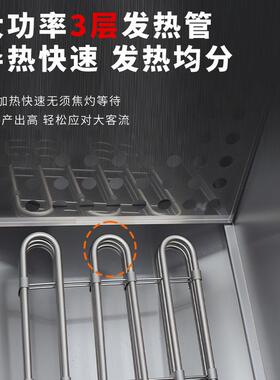 麦大容量20L立锈式电热燃千气双缸炸炉连型柜座商用不钢大油炸锅