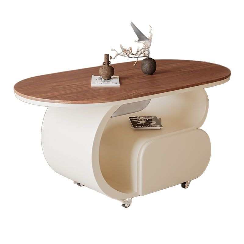 客厅极简感储物小户型茶几铁艺简约轻奢现代台沙发边几桌岩板