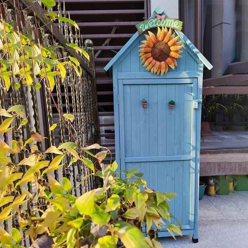 户外台收纳柜庭院水阳防晒杂物柜露天别墅农防具储AKS物柜花具园