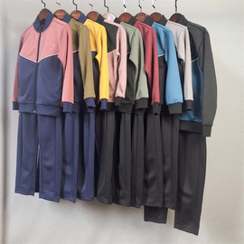 1A2 丹麦儿童运动套装 春秋4-9岁男女童立领拉链外套长裤外贸尾货