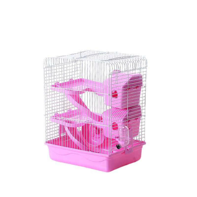 仓鼠金丝熊波尔仓鼠笼豪华别墅三层饲养笼加高大工厂自带平台带仓