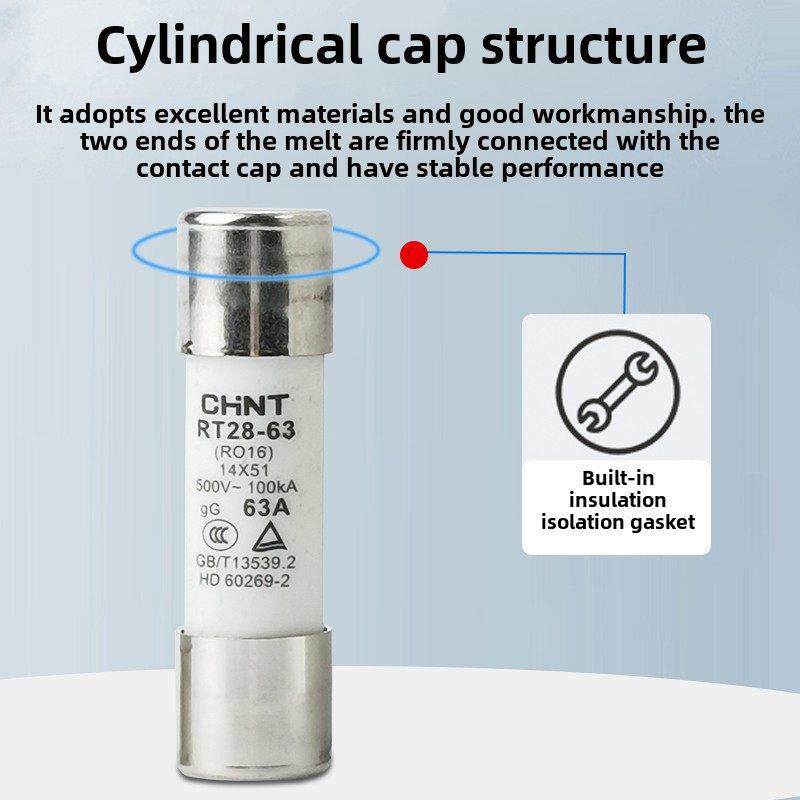 正泰熔断器熔芯RT28-32熔断体6A16A32A保险丝RO15家用RO16底座63A
