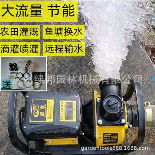 自吸大流量220v电泵农用灌溉喷淋滴灌离心泵污水泵抽水机380v