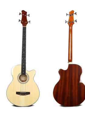 4弦杉木贝A斯云面板L-MBS-40沙比电利BSS电木贝司贝斯云杉木