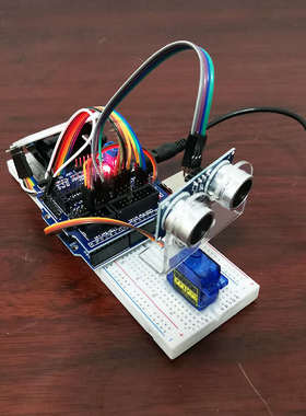 模拟雷达超声波仿真雷达创客diy摆件大中学生rduino编程学习套件