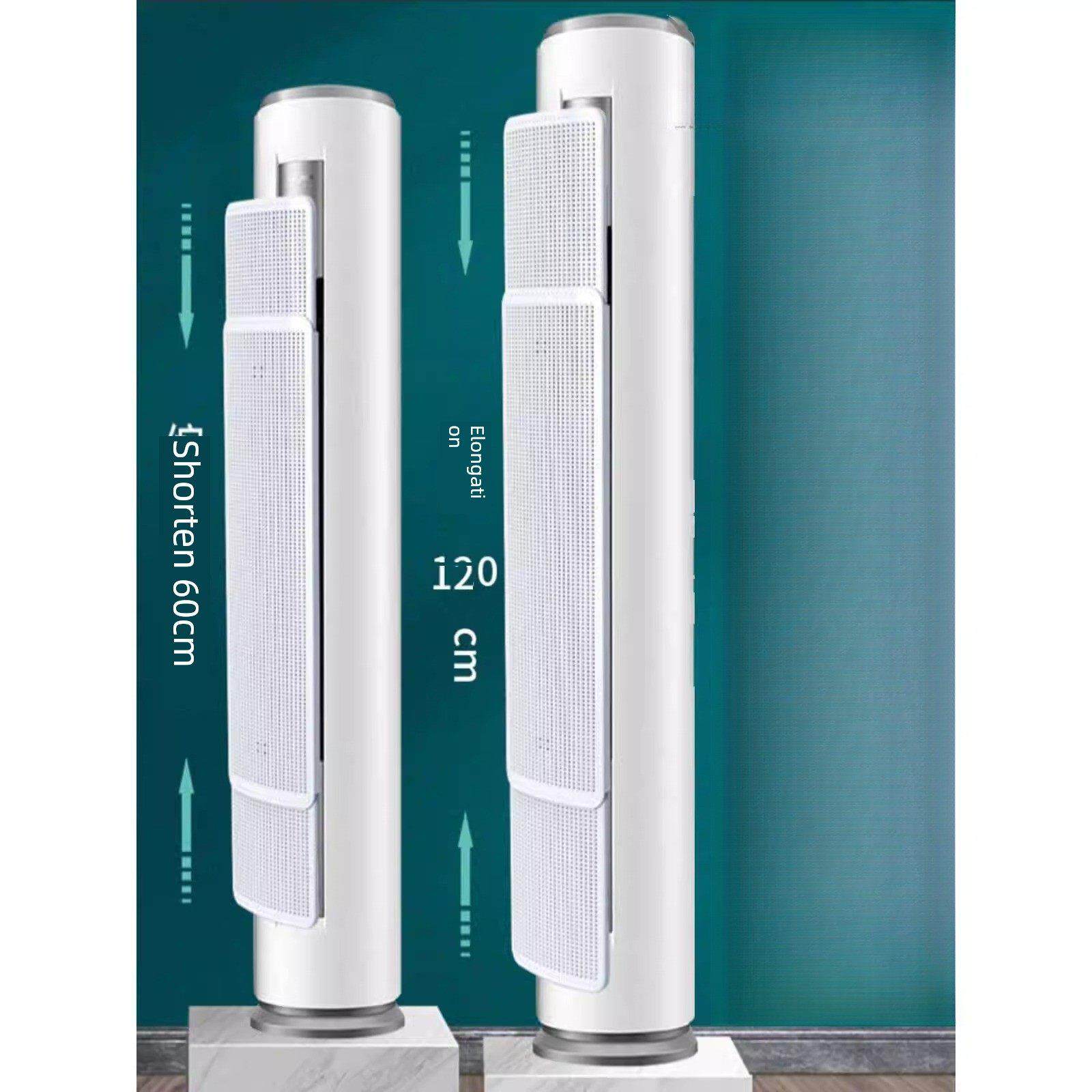 圆柱形立式空调风挡玻璃防直吹机柜机柜出风口挡板防风导风罩