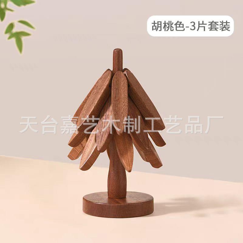 实木隔热垫餐桌防烫垫一棵树家用耐高温锅垫盘垫子中式碗垫高级感