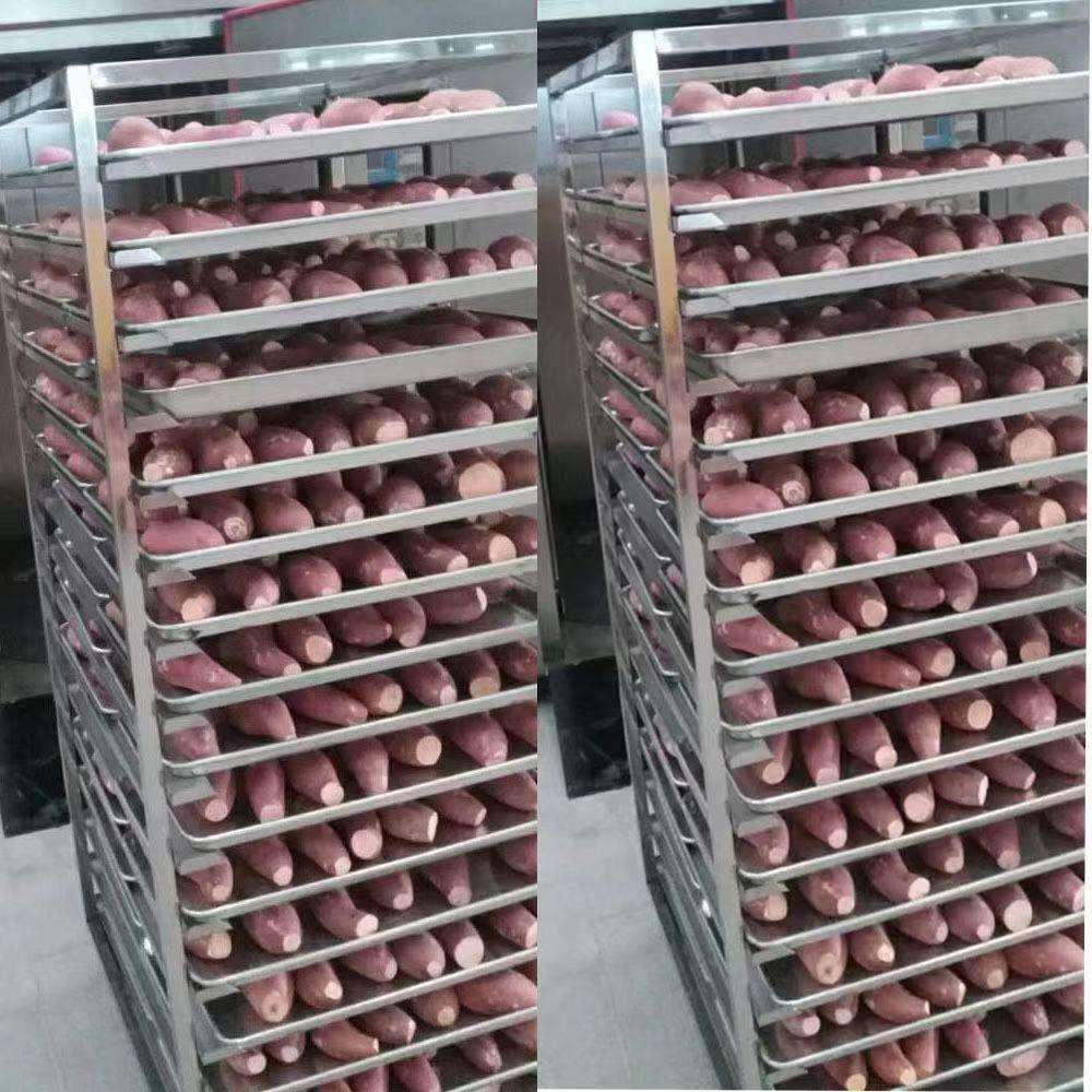 64盘双推车式热风烤炉 大型旋转式烤鸭炉 食品厂烘焙设备商用