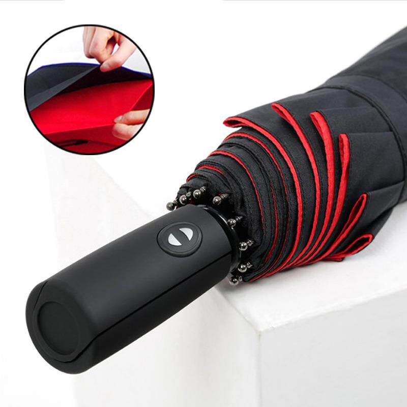 全自动红伞结婚新娘大红色雨伞婚礼出嫁折叠女方出门创意婚庆用品