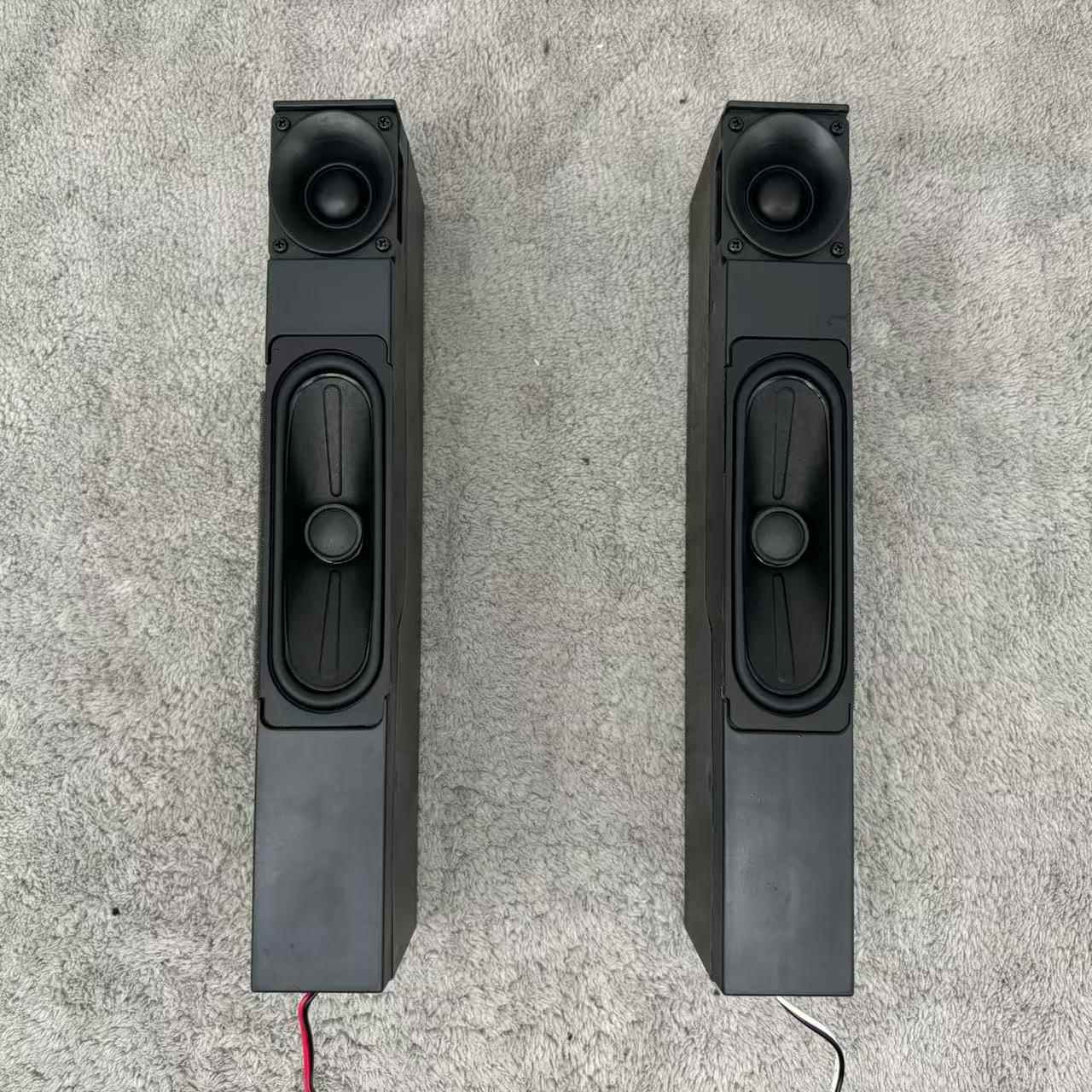 一对价发烧级二分频音箱 长条形被动音箱 改装DIY2.0功放左右音箱