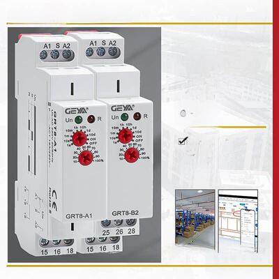 Geya Grt8-A/B上电延迟继电器Ac 220V延迟断开Dc24可替代Nte8