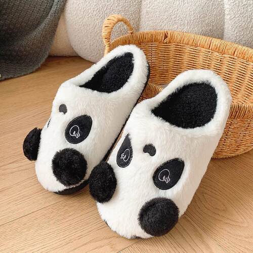 Panda Slippers Cartoon Indoor Non-slip Cotton Slippers Girls