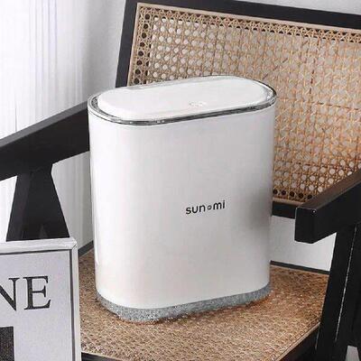 Trash Bin 8L Bathroom Kitchen Garbage Basket Large Capacity
