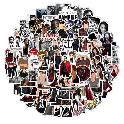 50/100pcs The Vampire Diaries TV Show Stickers Decal DIY Lap