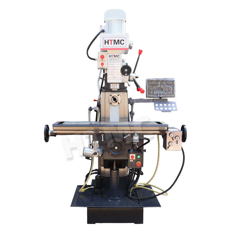 厂家供应ZX7550CW钻铣床立卧两用小型钻铣床 ZX7550C升降台铣床