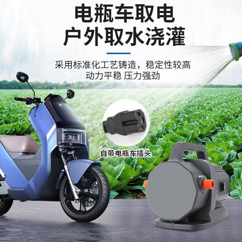 厂家插电车直流水泵48V60V农田灌溉抽水机大流量浇菜浇水自吸泵