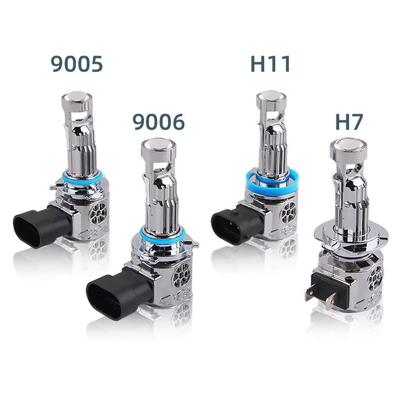 跨境热销Y9max直插式LED车灯透镜H7/H11/9005切线聚光LED近光大灯