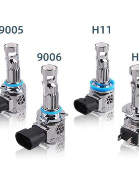 跨境热销Y9max直插式LED车灯透镜H7/H11/9005切线聚光LED近光大灯