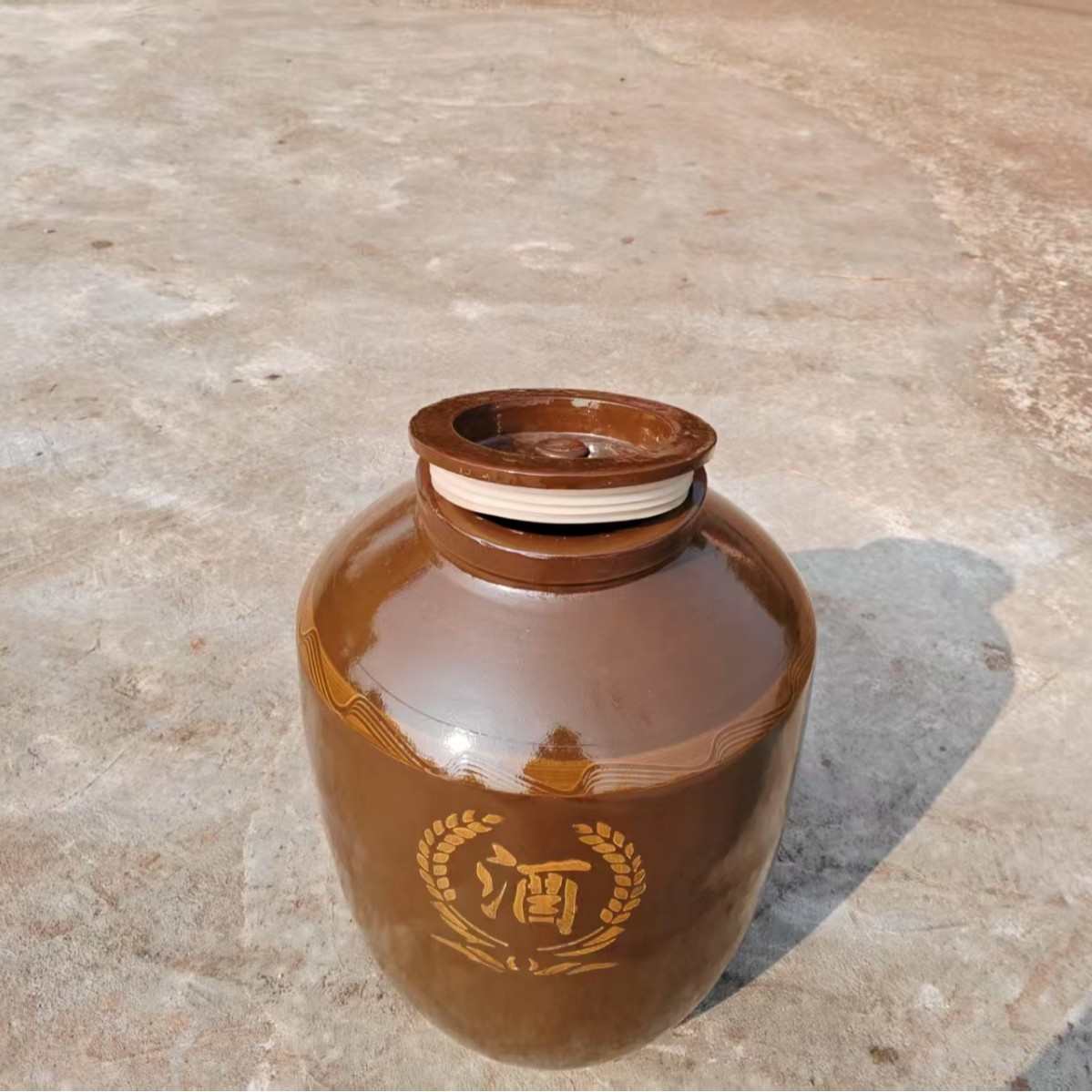 50KG(100斤)含密封盖土陶储存酒坛晒醋存酒专用酒坛厂家土陶坛子