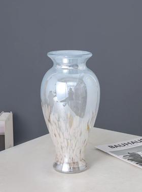 墨雨云烟多色玻璃花瓶装饰摆件