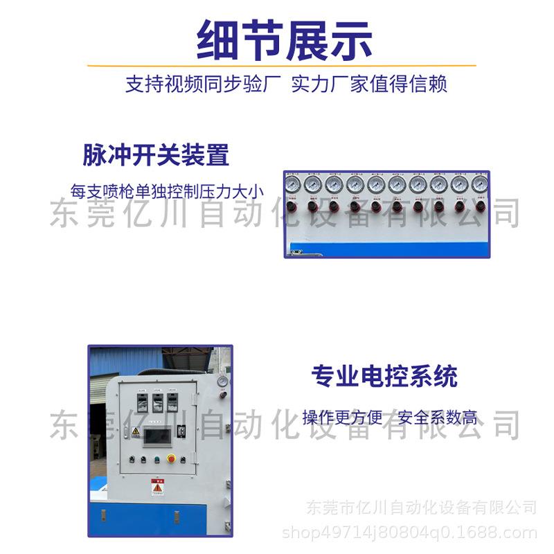 东莞家直供大型双处面自动喷砂机式不锈钢板厂表面理输送喷砂YC设
