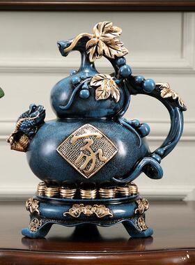 采购产品大葫芦招财，中式装饰，生日礼物，别墅，客厅，入口，电