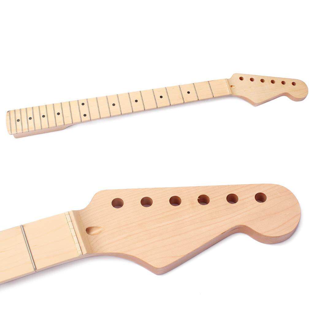 22品 枫木指板 电吉他琴颈柄for Fenders ST Strat --不带背中线