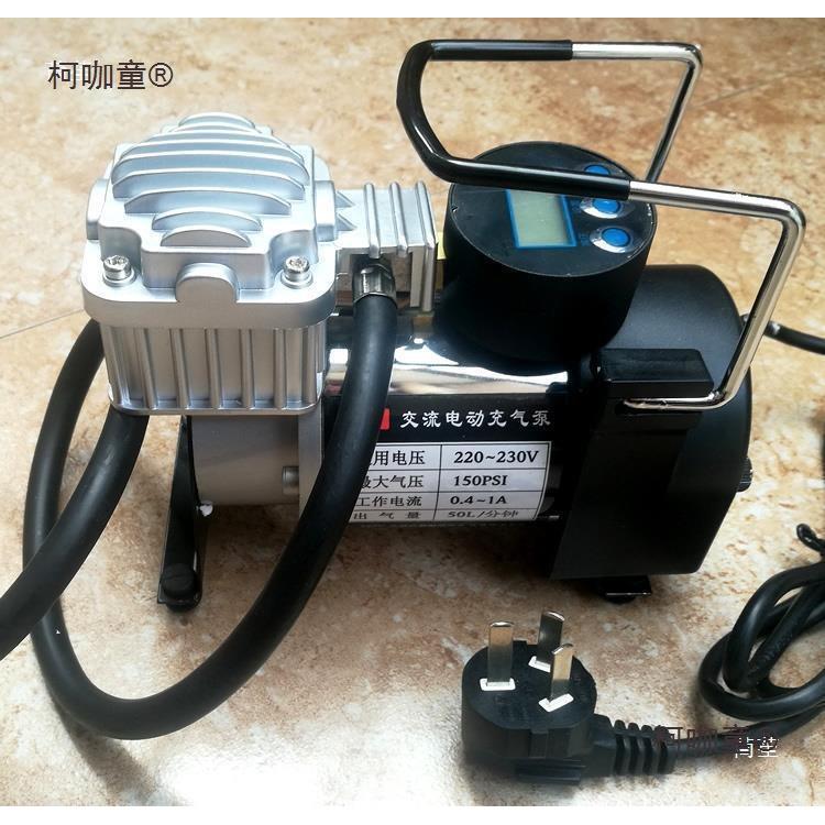 胎220V汽充气泵家用交流电动轮气打气柯咖童机气泡柱篮球足车球泡