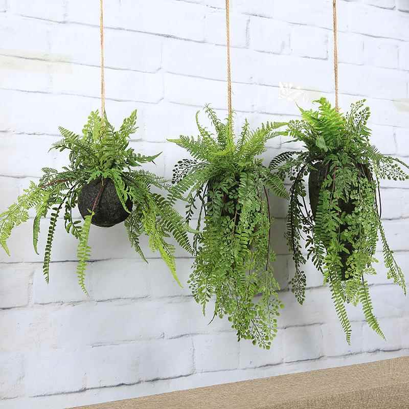婚庆装饰仿真植物假花绿植蕨类叶子植物墙绿植墙配材波斯草波斯叶