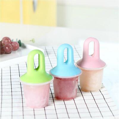 Candy-colored pacifier-shaped mini ice tray for home use, si