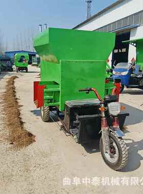 养牛场出牛方便均匀撒草草车 舍牧区饲料喂料机车载进搅拌JZL抛料