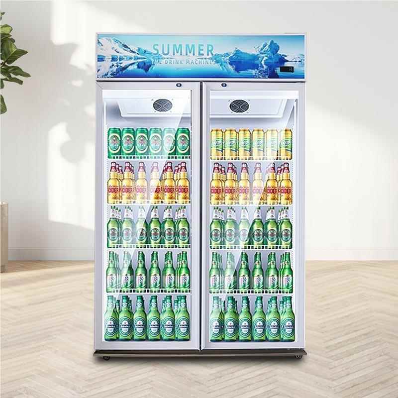 冷啤藏展示柜饮柜立式料商用冰箱单门鲜柜双门335酒柜饭店超市冰