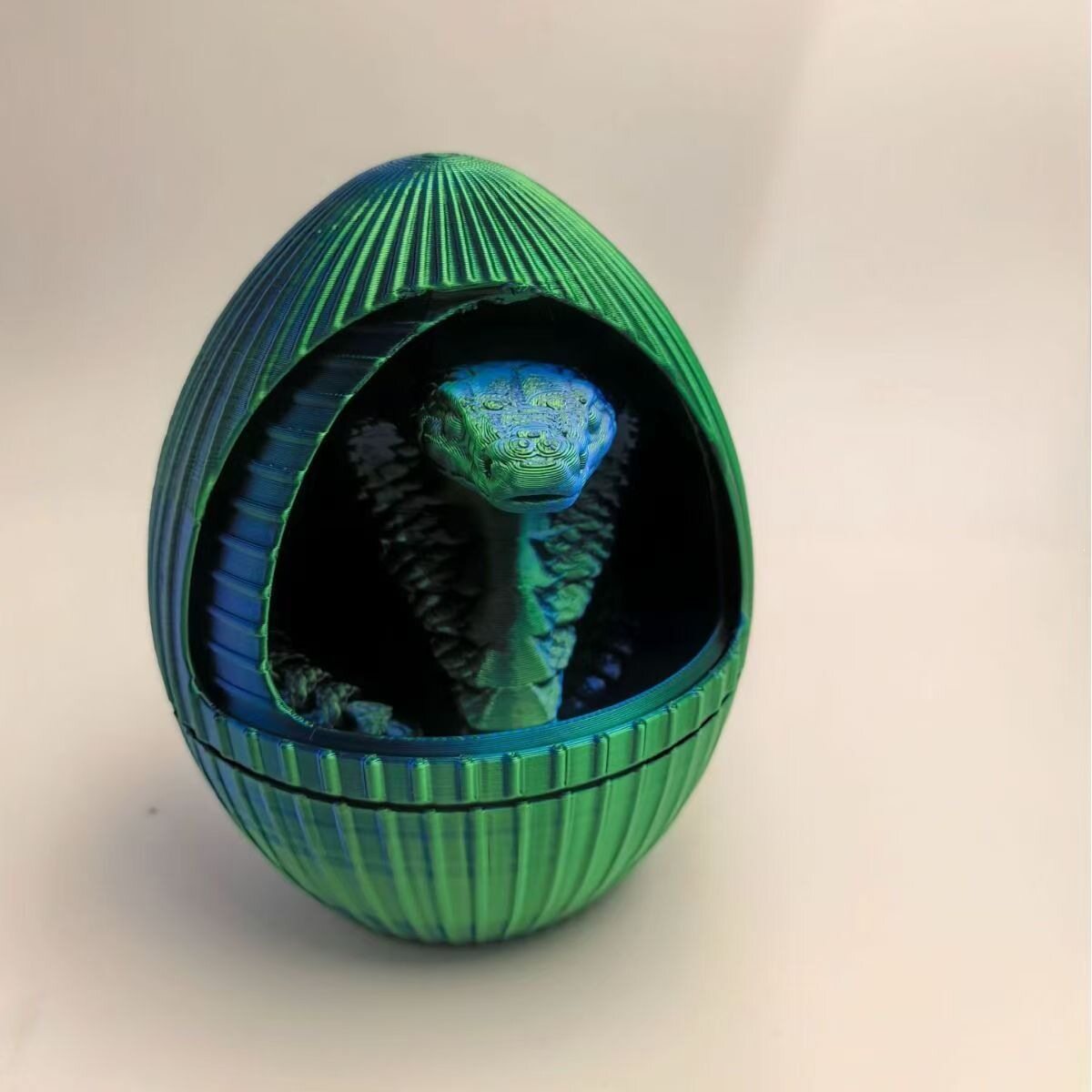 眼镜蛇打印儿童玩具3D模型摆件