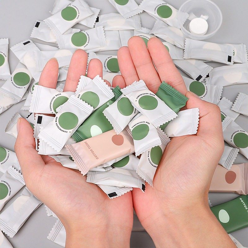 袋装一次性便携压缩毛巾压缩面膜超薄水疗湿敷专用美容院压缩面膜,居家布艺,一次性洗脸巾/压缩毛巾,淘宝优惠券,粉丝福利购,淘宝优惠卷