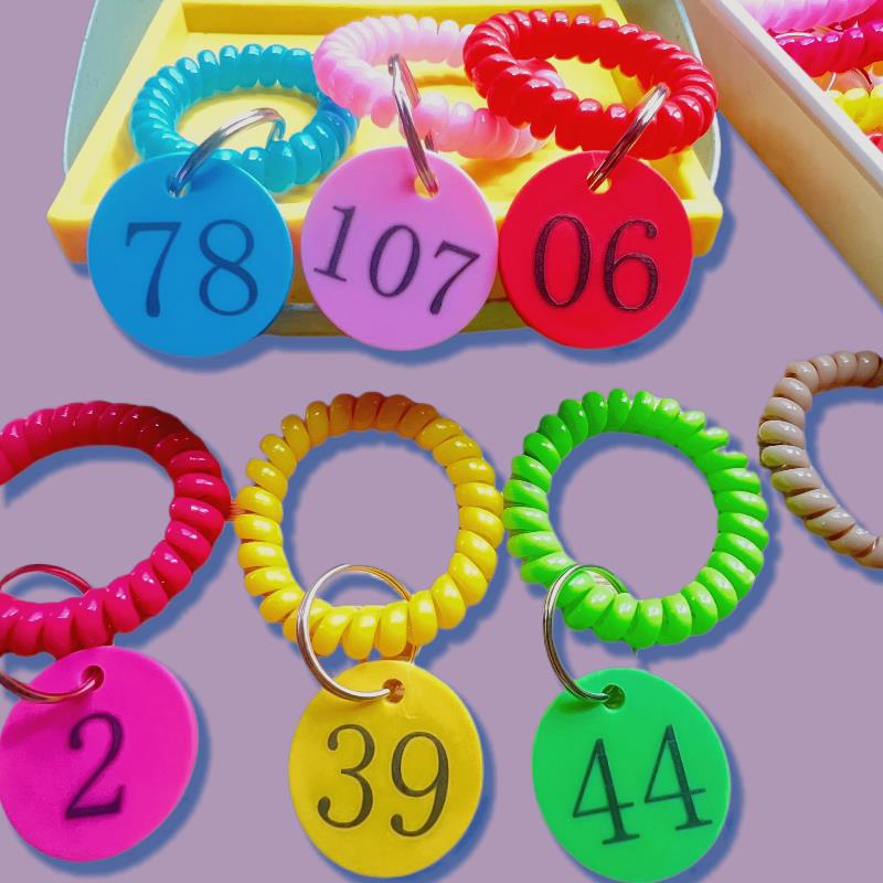 需定制桑拿洗浴手牌瑜伽号码牌足浴美发健身房游泳馆寄存包手环数