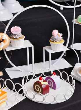 婚酒店助餐蛋糕架礼展甜品自台摆件示架托盘套装TB641226茶歇下午