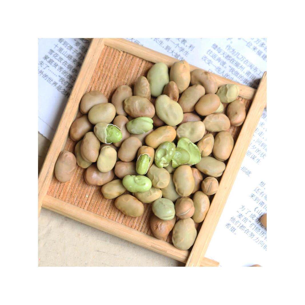 云南特产保山透心小绿豆新蚕豆原味清香蒸豆散装休闲零食袋装500g