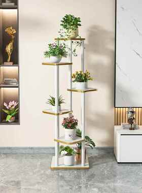 新阳台多层置物架室内绿植物摆奢放架02.14.23轻花架款子客厅落地