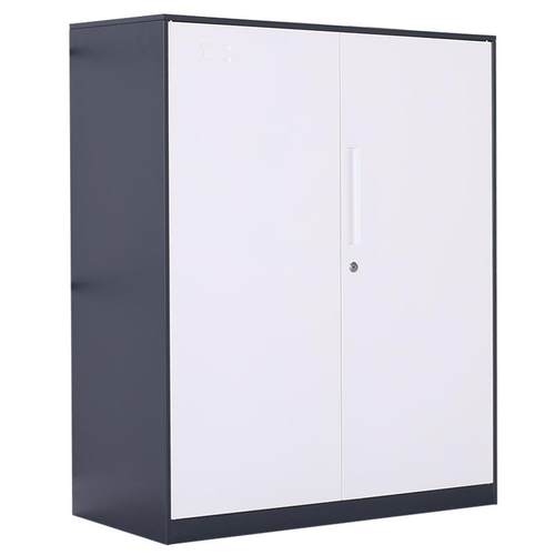 加厚铁皮文件柜钢矮柜家用书柜办公柜档案柜带锁小柜子资料凭证柜