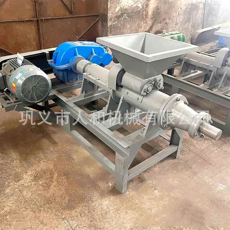 小型心煤泥中制棒机螺旋挤压煤炭粉成型机高压空兰炭180粉煤棒机