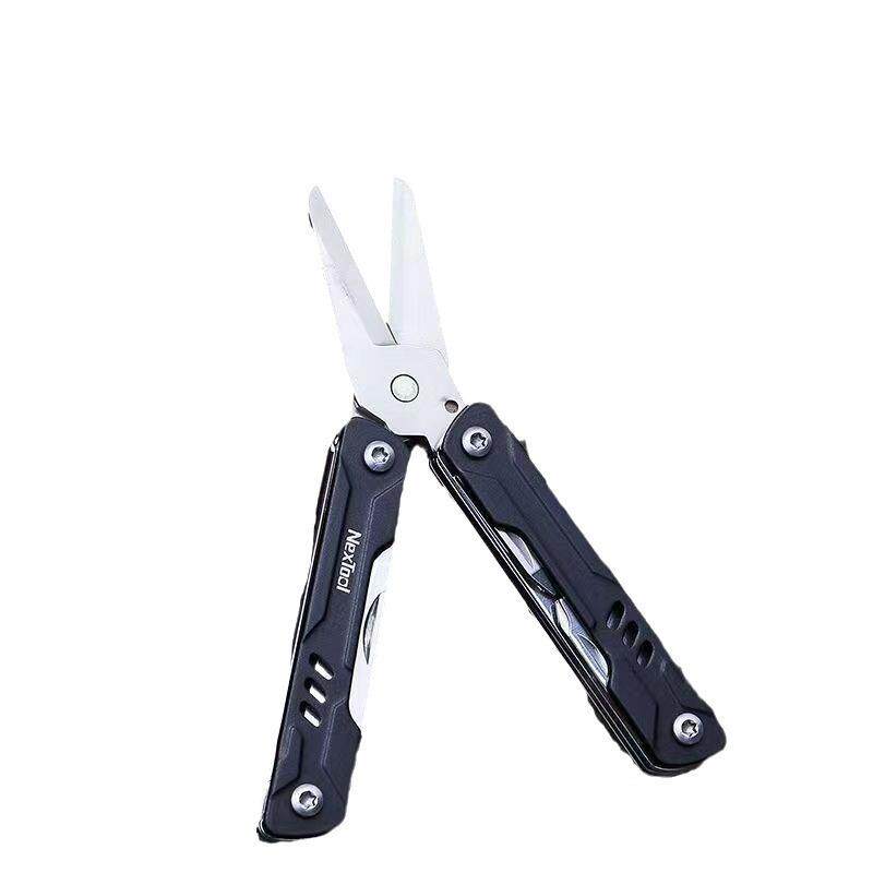 Nextool纳拓多功能户外剪刀钳黑色小巧镊子锉刀随身折叠工具钳子