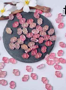 202650颗9x13mm直孔琉璃小祥云吊坠diy手工制作手串项链发簪颤枝