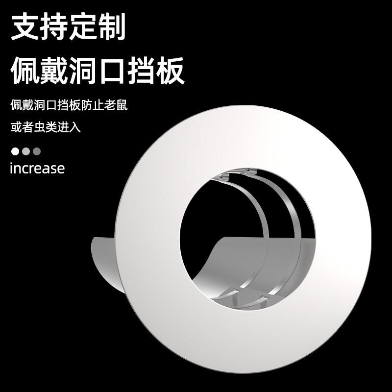 304不自然通(锈钢气热水器燃排烟管雨罩外墙挂出风口壁炉风帽遮