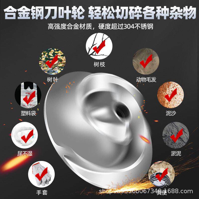 切割式污水泵抽粪泵泥浆化粪池大功率无堵塞养殖排污泵全自动