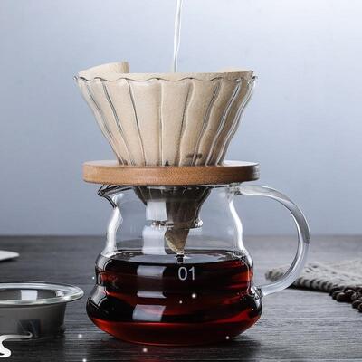 Hand brewed coffee pot set drip pot filter cup