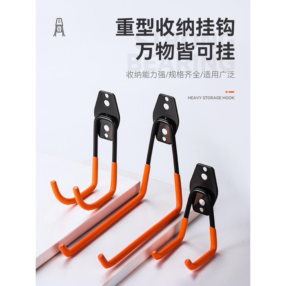 金属家用挂钩强力粘胶墙壁挂墙上水管工具收纳挂钩承重型大挂钩子
