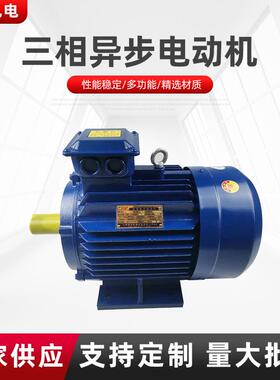 厂家三相电机高效节能380V6极机械配套电机11W-55W电动机